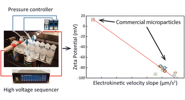 Zeta potential characterization using commercial microfluidic chips
